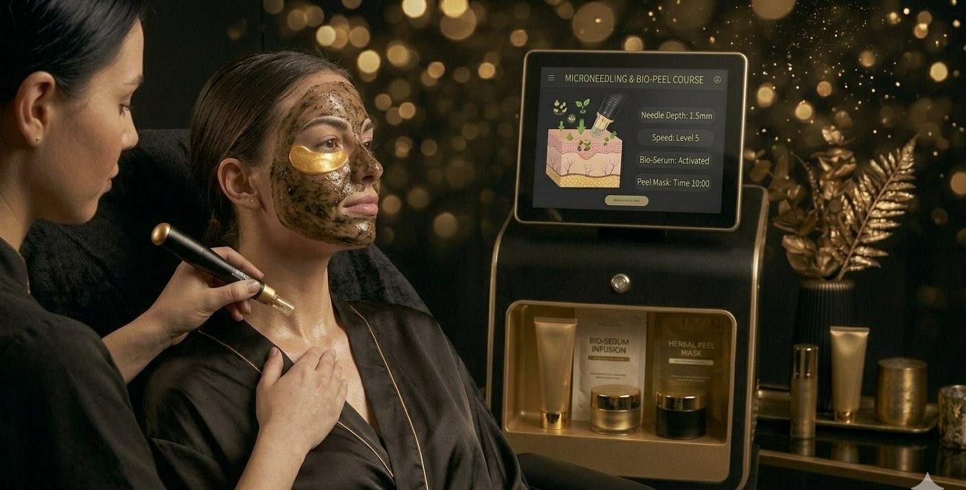 Biomicroneedling Schälkur im Seidenhaut Kosmetikstudio Egelsbach